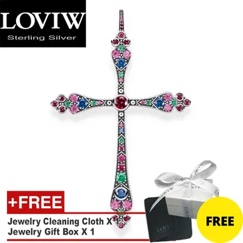 

Pendants Royalty Cross Colorful,2020 New Victorian Jewelry Bohemia 925 Sterling Silver Magnificent Accessories Gift For Women