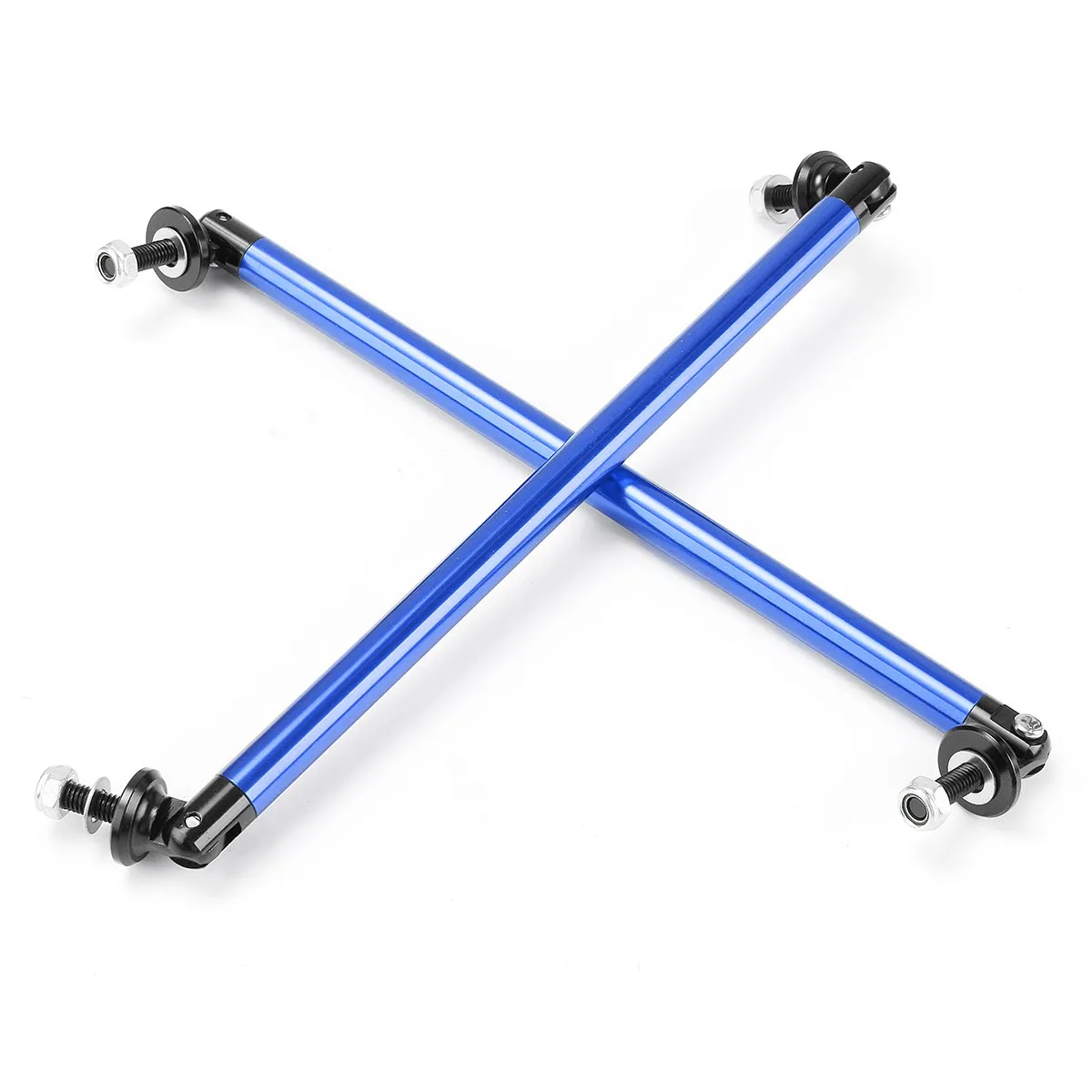 2pcs 200mm Car Universal Race Adjustable Front Rear Bumper Wind Splitter Protector Rod Support