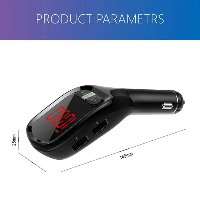 Автомобильный Bluetooth fm-передатчик 3.1A usb порты Автомобильное зарядное устройство fm-модулятор MP3-плеер Автомобильная Зажигалка Handfree