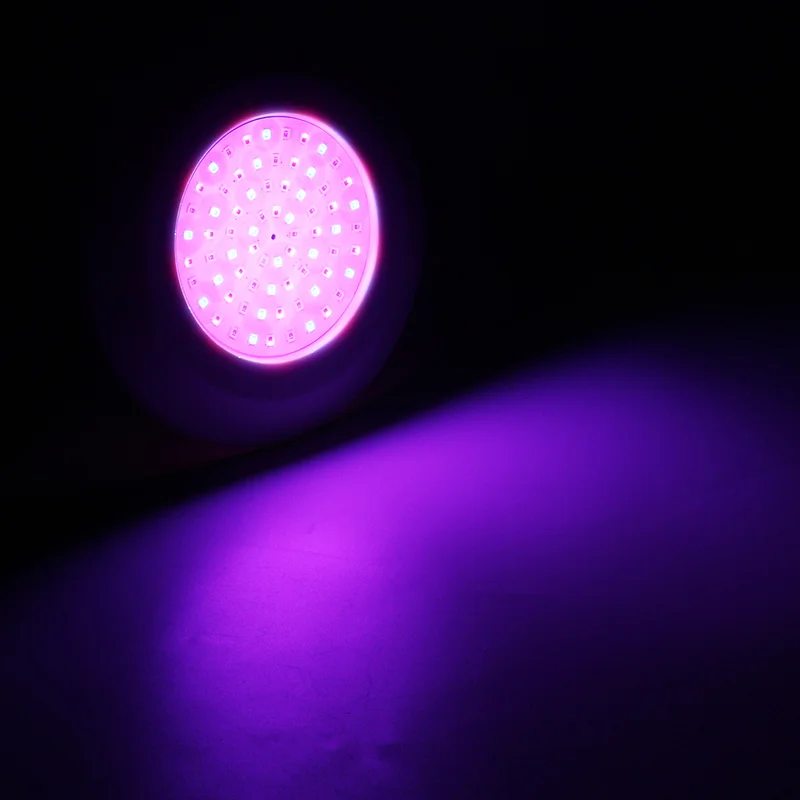 수중 수영장 조명 스파 연못 램프, 72LED, 9W, DC12V, IP68 방수, RGB 컨트롤러 지원, 직송