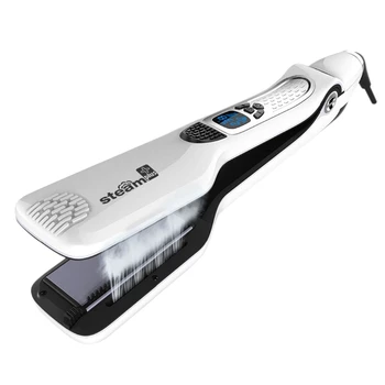 

Steam Hair Straightener Brush Titanium Ceramic Flat Iron Professional Electric Hair Comb Fast Steam Pod Hair Straightener Eu Plu