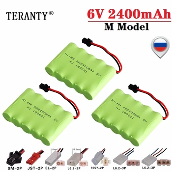 

(M Model ) 6v 2400mah NiMH Battery For Rc toys Cars Tanks Robots Boats Trucks Guns 6v Rechargeable Battery AA Battery Pack 3Pcs