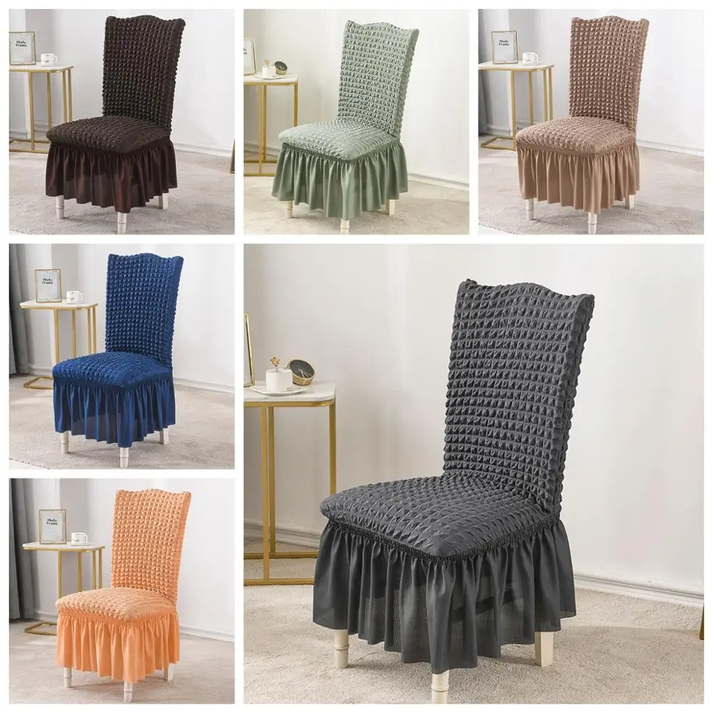 

Luanqi Chair Cover High Quality Elastic Case Chair Colorful Slipcover Spandex Stretch Elastic Chair Cover For Wedding Dining Roo