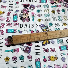 110*50 см хлопок Минни Ткань Детская рубашка для мальчиков шляпа юбка Diy ручной работы дизайнерское постельное белье домашний кошелек из ткани одеяло