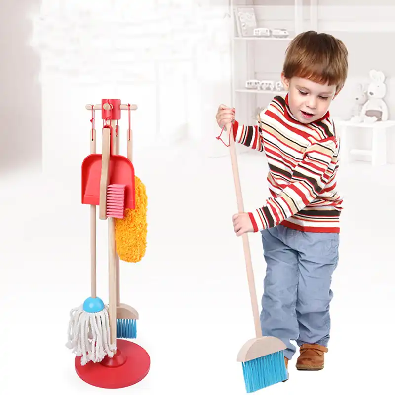 child size broom and dustpan