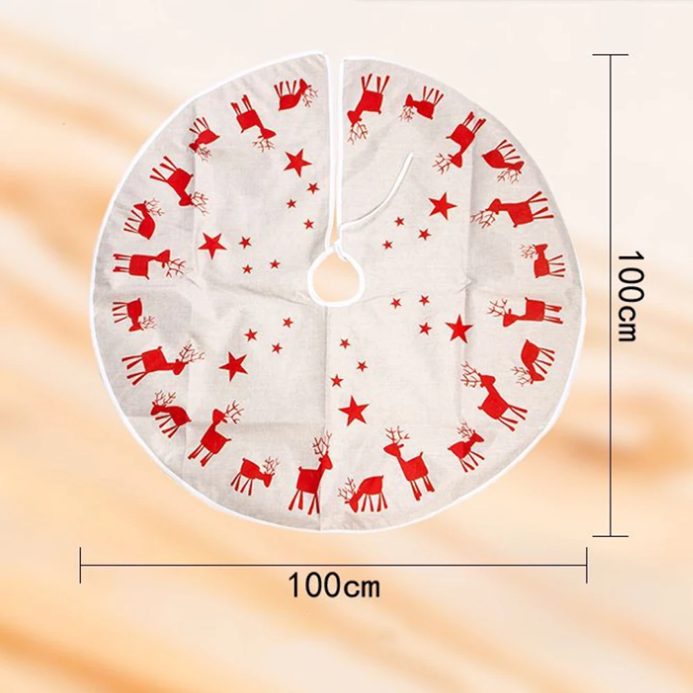 1 шт., юбки с рождественской елкой, ковер, Рождественское украшение для дома, натальные юбки с рисунком оленя, елки, Новогоднее украшение