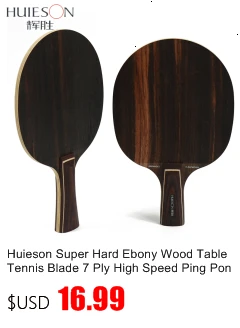 Huieson Prime Quality Technology Surface Ayous Carbon Fiber Big Central Paulownia Wood Table Tennis Racket Blade for Adults S5