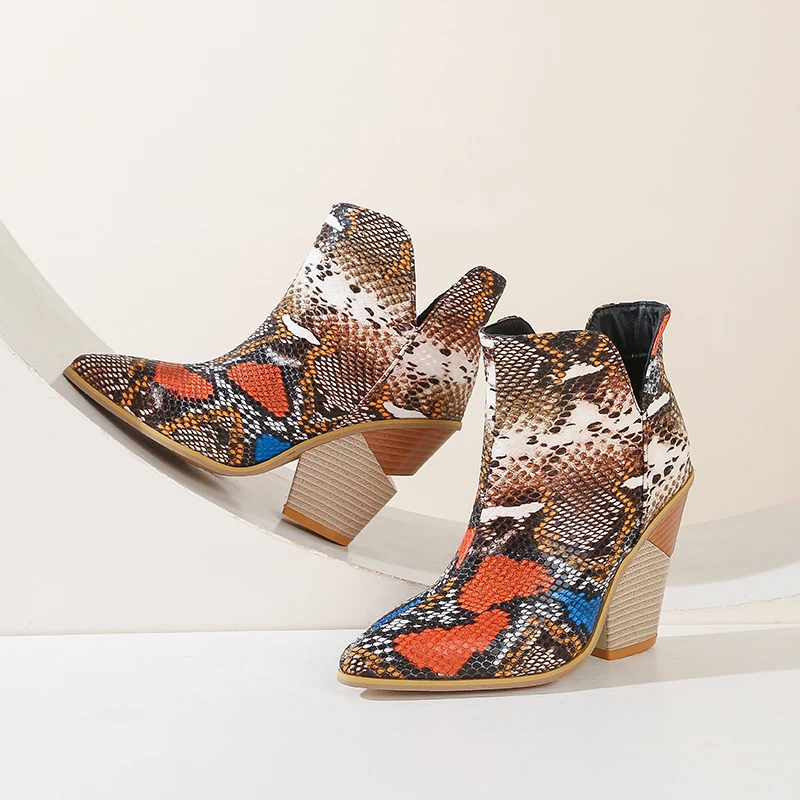 

women shoes 2021 fashion winter ankle boots for women Pointed Toe 34-48