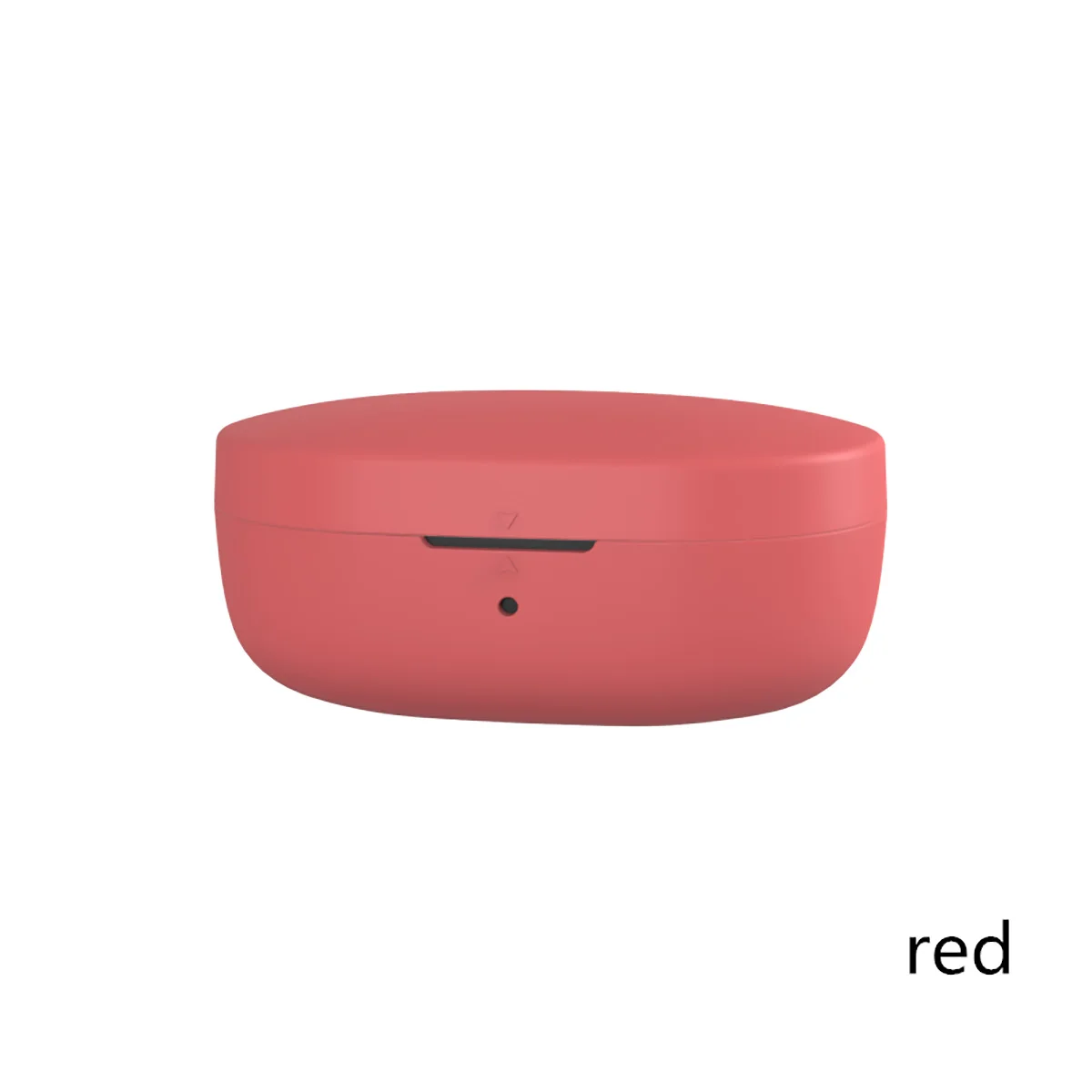 Однотонный силиконовый защитный чехол для наушников, чехол для Xiaomi Redmi Airdots TWS, Bluetooth наушники, Модный чехол для гарнитуры - Цвет: Красный