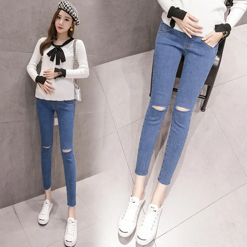 

Maternity Pants Summer Wear Outer Wear Thin Type for Spring And Autumn Jeans Skinny Spring Summer Loose-Fit Capri Pants Autumn C