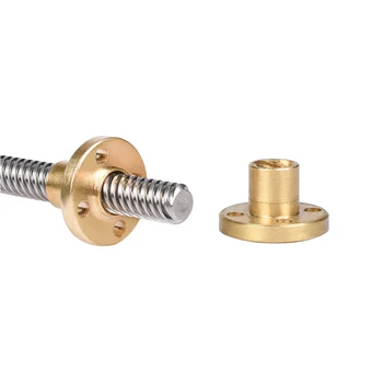 

T-Type Screw T8 Screw Stepper Motor Screw 3D Printer Screw Trapezoidal Screw Slide Screw