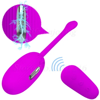 Electro Shock Pulse Vagina Vibrator G sopt Clitoral Stimulator Electric Kegel Ball Anal Plug Dildo Masturbator Sex Toy For Woman
