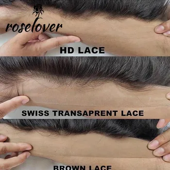 

HD Lace Frontals Pre Plucked Ear to Ear 13X4 Invisible Lace Frontal Closures Transparent Lace Frontals Brazilian Straight Hair