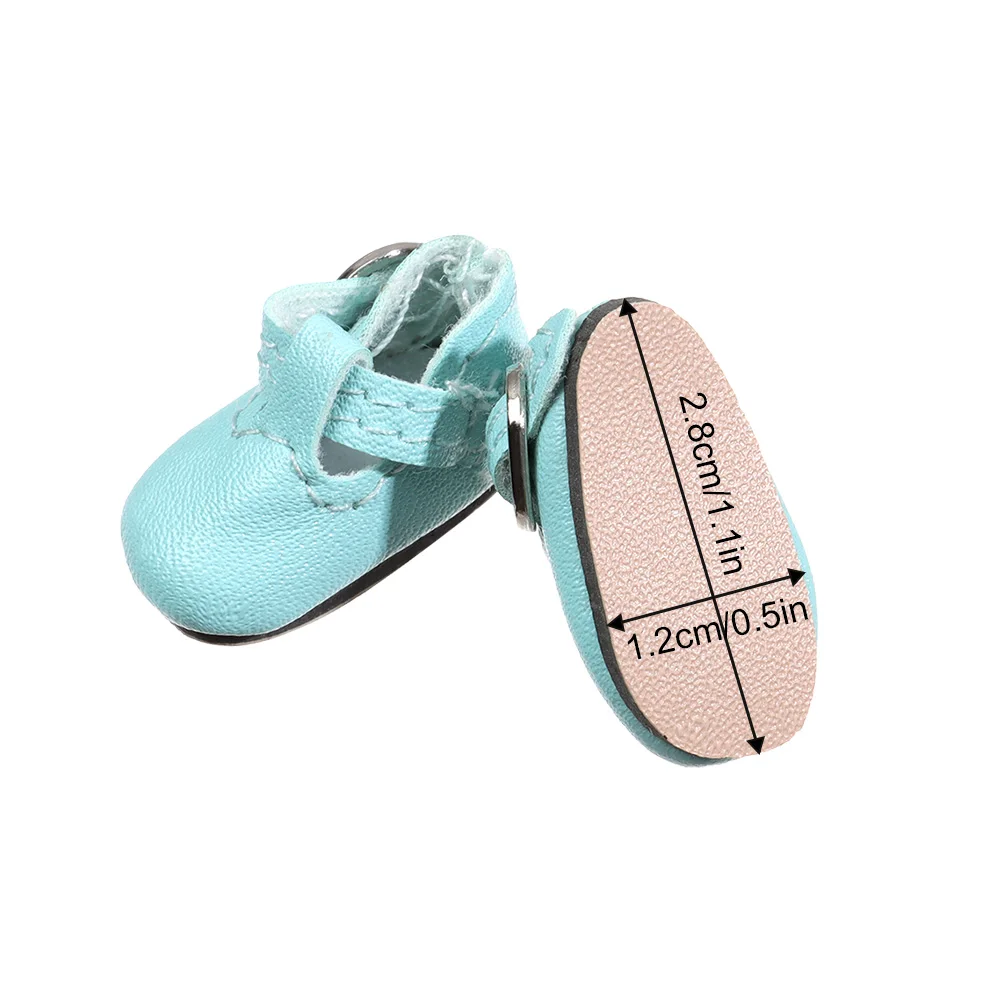 1Pair Mini PU Leather Boots Heart Bandage Shoes For 1/6 Doll Toy Accessories Handmade Cute Doll Shoes Child Toys Birthday Gifts