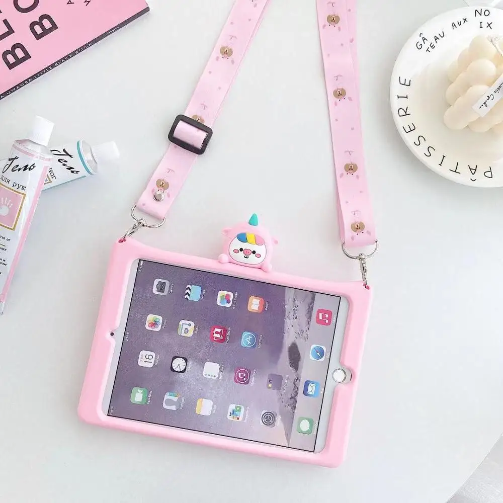Чехол для iPad 7th 10 2/9 7 2017 2018 5th 6th Pro 9 5 11 Air мультфильм дети Обложка Mini 1 2 3 4 силиконовый