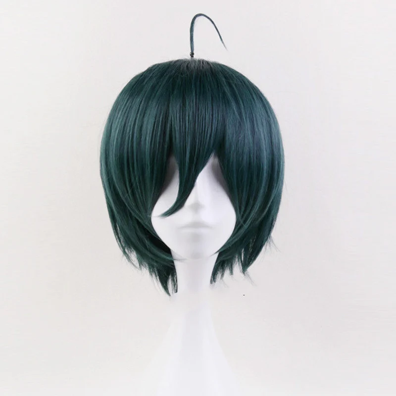 Wig Danganronpa V3 Косплей Saihara Shuichi Косплей Костюм Аниме игра школьная форма костюм наряд пальто+ брюки+ шляпа - Цвет: Wig