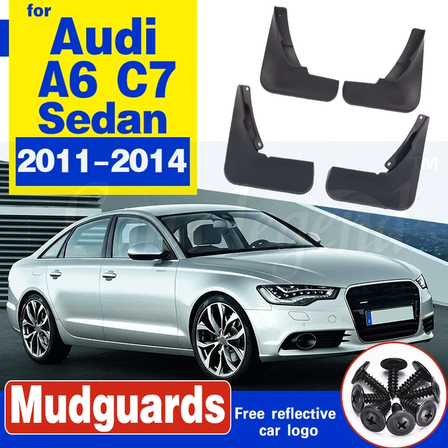 Mud flaps Accessories For Audi A6 C7 2011-2014 Mud Flap Splash Guards  Fender Mudguard Car Front Rear wheel Sedan Avant 2012 2013 - AliExpress