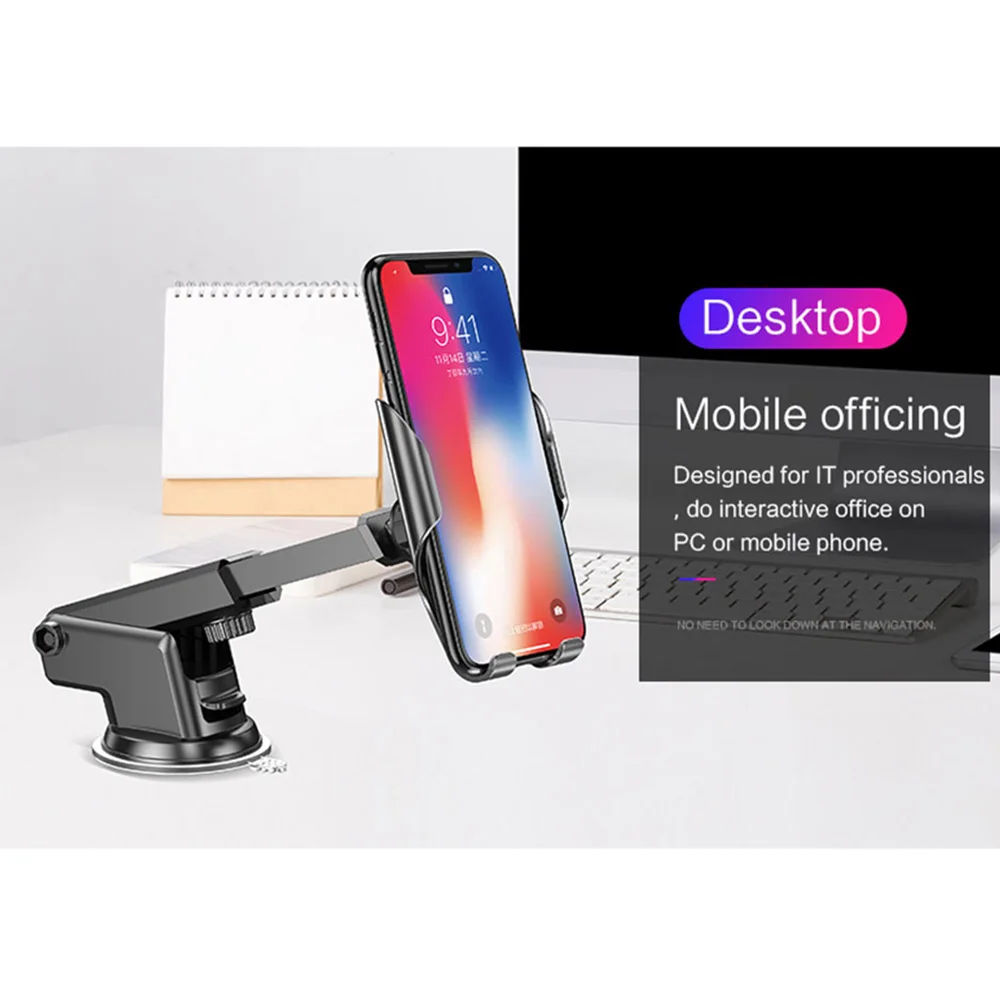 Автомобильный держатель телефона для iPhone X XS MAX 8 7 Plus для Xiaomi лобовое стекло автомобильный держатель телефона для samsung S9 S8