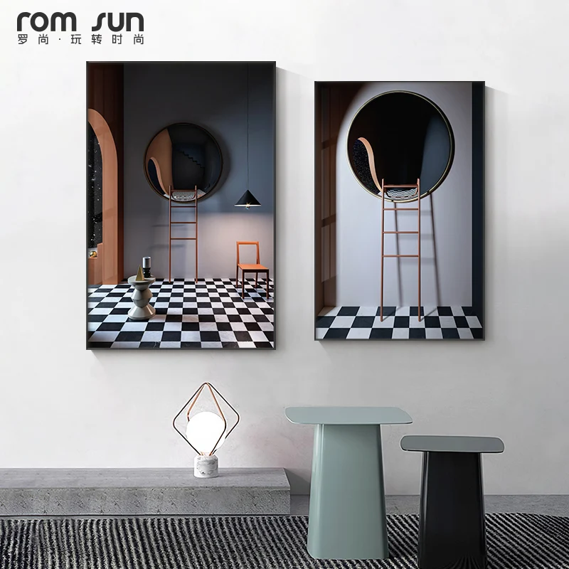 Современный натюрморт здание холст плакат дом мечты настенные художественные