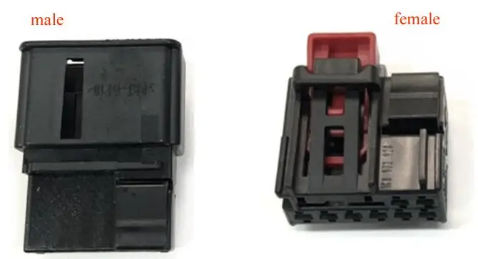 10 pcs Черный 8-pin Автомобильный светодиодный воды фонарь жгут вилка модификации 1K8 972 928 1K8 972 718 - Название цвета: 10 pcs