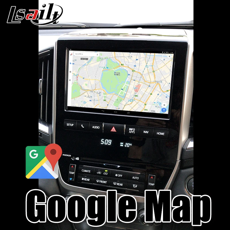 Lsailt Android 7,1 автомобильный интерфейс gps навигационная система со встроенной IOS/Android CarPlay для Land Cruiser- LC200