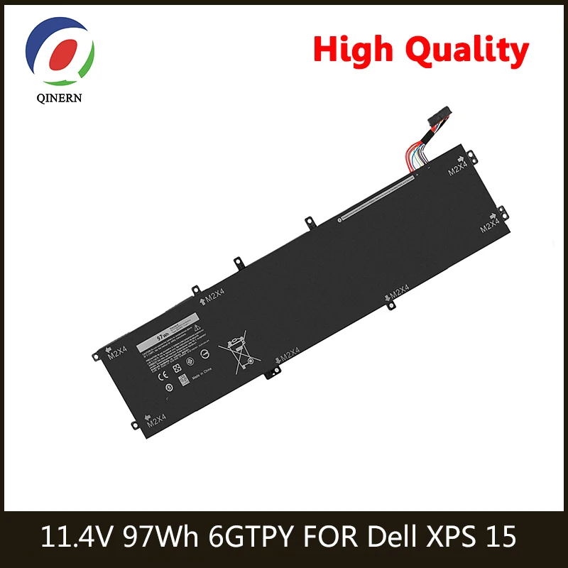 

11.4V 6GTPY Laptop Battery Replacement For Dell XPS 15 9560 FOR Precision M5520 Series Notebook 5D91C 5XJ28 H5H20 9CELL