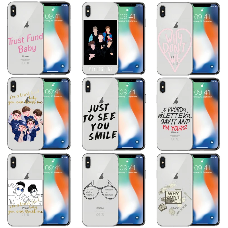 Чехол для телефона из мягкого ТПУ с 8 буквами Trust Fund Baby Caixa do telefone Funda iphone 7 6 6S 5 Plus X XR