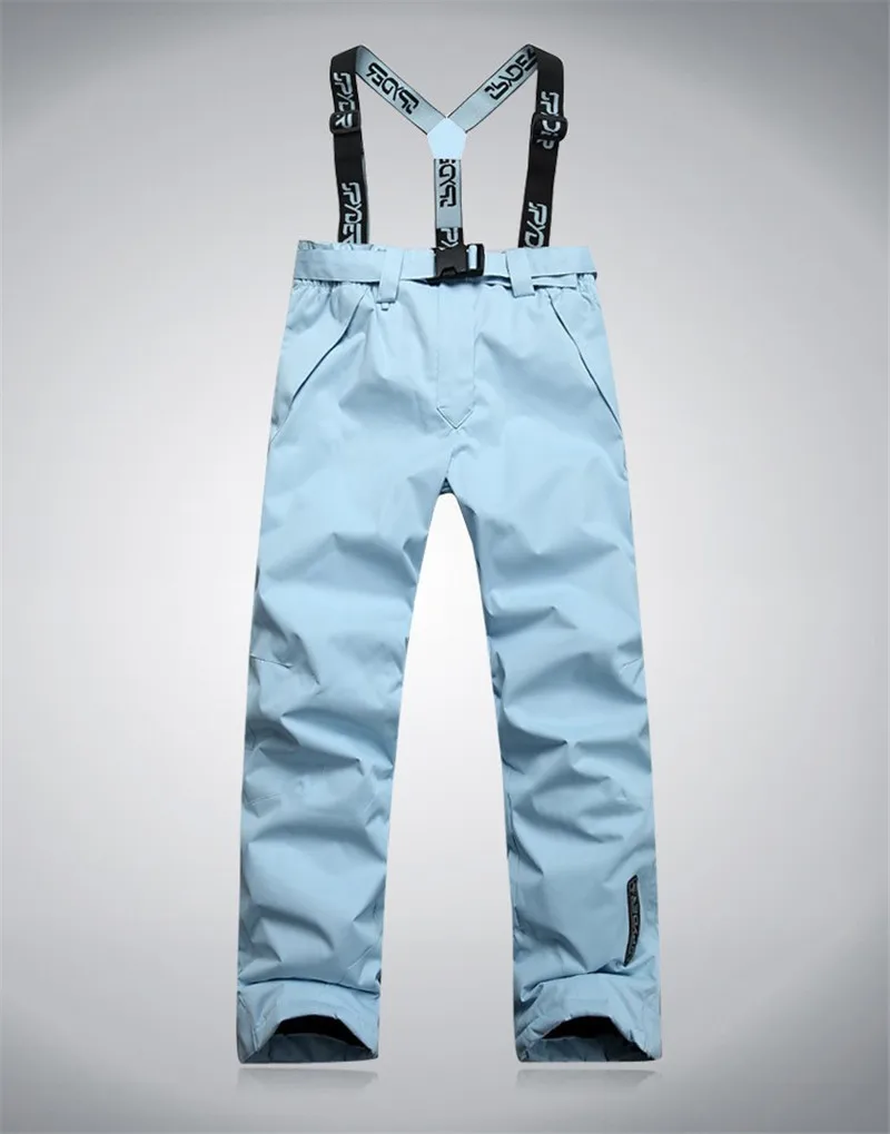 Pant-Sky Blue Женский уплотненный теплый ветрозащитный зимний комплект для катания на лыжах и сноуборде, лыжная куртка+ брючный костюм, Женская лыжная одежда, водонепроницаемый лыжный костюм - Цвет: Pant-Sky Blue