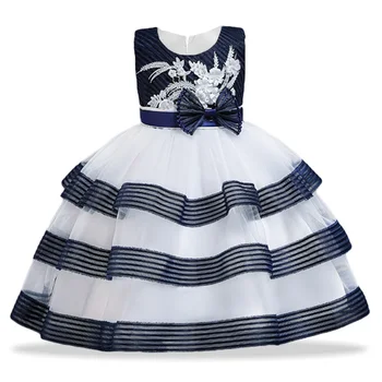 

Flower Girls Wedding Dress For Girls Multi-layer Mesh Tutu Princess Dress Kids Ball Gown Children Formal Evening Party Dress