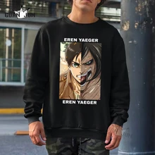 

Japanese Anime Attack on Titan Sweatshirt Women Harajuku Chic Loose eren yaeger Sweatshirts Hoodie Autumn Men's Hoody Crewneck