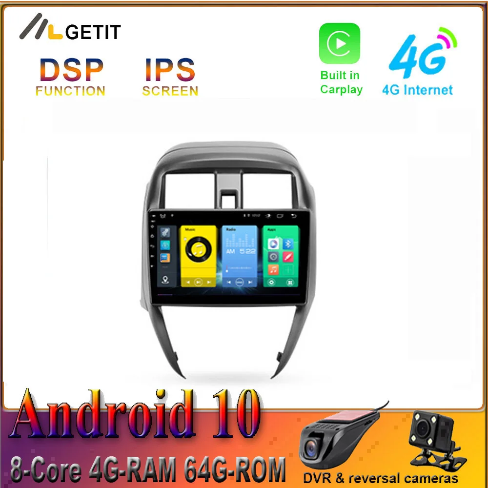 CARPLAY Android 10.0 Car Radio Multimedia Auto GPS Navigation For Nissan Sunny 2003-2012 NO DVD | Автомобили и мотоциклы