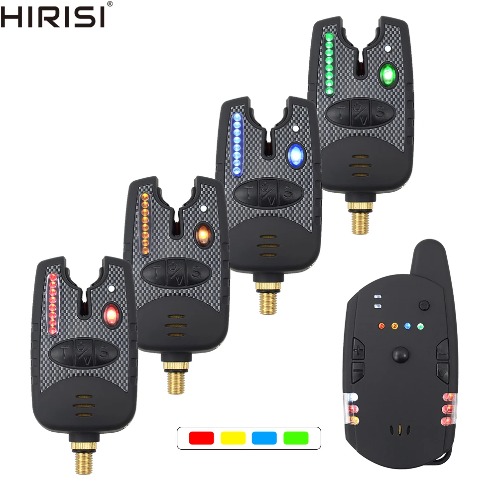 

Carp Fishing Bite Alarms Set LED Band with Volume Tone Sensitivity Control