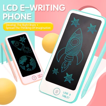 

Drawing Tablet for Kids 6 inch LCD Electronic Writing Phone Learning Paninting Tablet Educational Drawing Toys for Kids