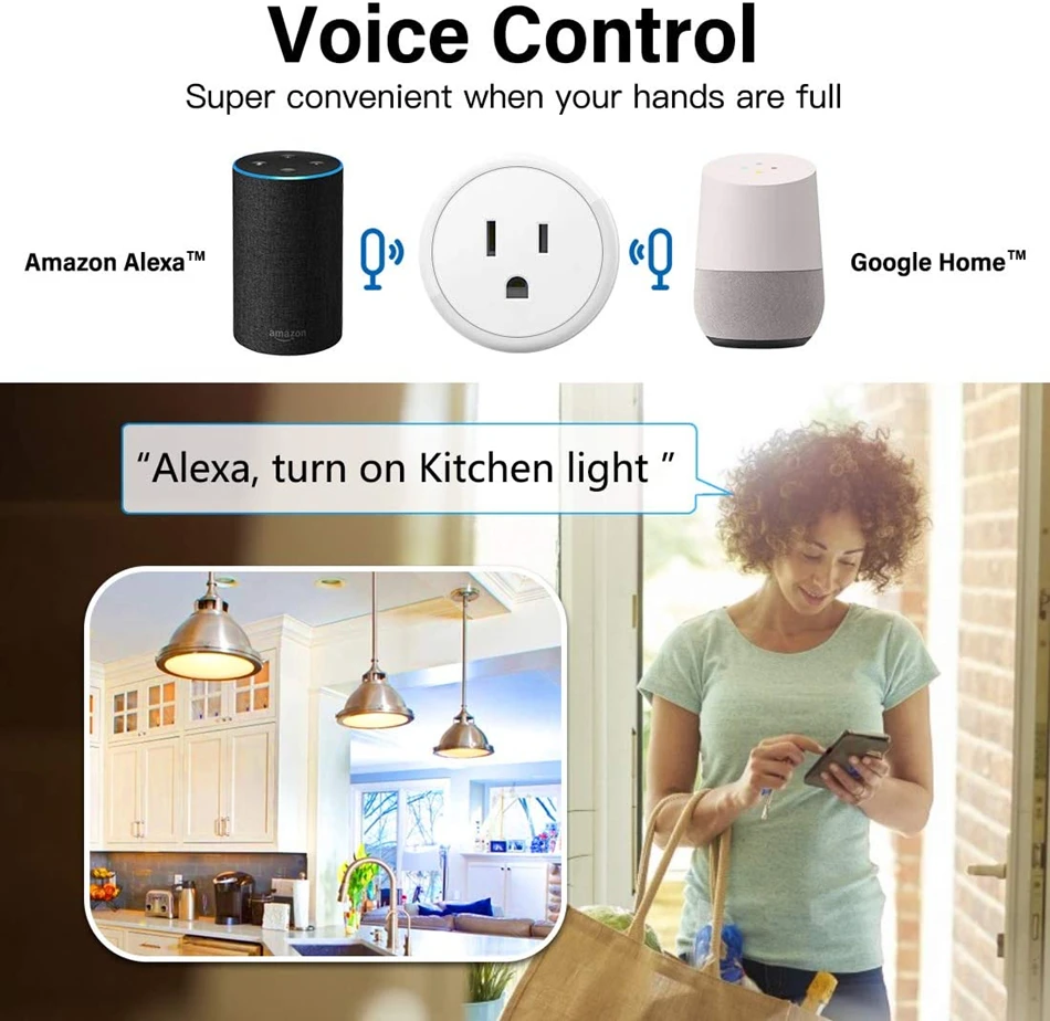 Ʈ ÷ WiFi  ܼƮ ̱ EU 16A   Ÿ̸  Tuya SmartLife APP  Alexa Google Assistant