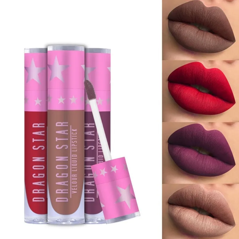 

Star Lip Gloss Matte Lasting Non-stick Cup Lipstick Velvet Waterproof Lasting Makeup Lip Gloss