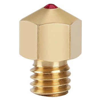 

3D Printer Accessories Mk8 Nozzle 0.4Mm Compatible with Petg Abs Pei Peek and Other Consumables for Cr-10,Ender-3,Anet8