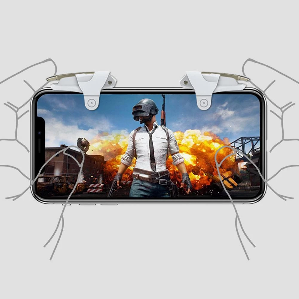 Pubg Mobile Phone Game Controller Gamepad L1R1 Keypads Phone Joystick Sensitive Shoot And Aim Triggers Mobile Controller Joystic