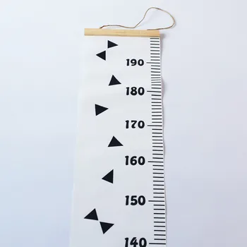 

Rollable Height Measure Hanging Home Decoration Photography Prop Kids Growth Chart Wooden Simple Ruler