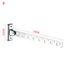 Folding Stainless Steel Wall Mounted Hanger Hook Wardrobe Cloakroom Fold Hanger 3