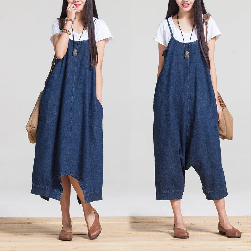 Loose Maternity Jeans Bib Pant Suspender Trouser Casual Female Women Demin Wide Leg Romper Overalls Jumpsuit Streetwear Oversize new 2019 overalls for women spring casual loose denim jumpsuit high waist long jeans romper wide leg trousers ladies bodysuit