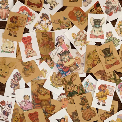 Stickers, Labels & Tags Paper & Party Supplies 80 Sheets Vintage Time ...