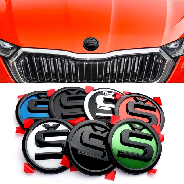 Skoda Emblem Logo Badge 7,9 Cm Emblem Badge Label Logo - Emblems -  AliExpress