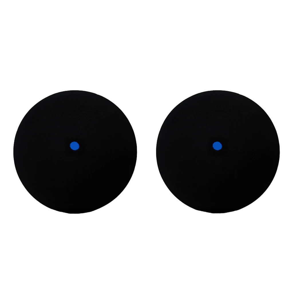 2 Pack Rubber Single Blue Dot Squash Balls Trainer Training Practice Balls 