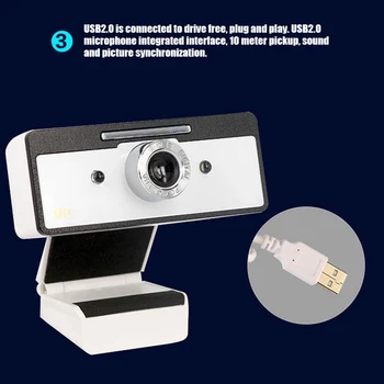 

HD Webcam with Noise Reduction Microphones for Laptop Desktop Computer Conferencing ND998