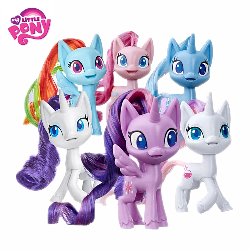 

Original Hasbro My Little Pony Magic Potion Ponies Cartoon Rainbow Unicorn Pony Anime Action Figure Model Dolls Child Xmas Gifts