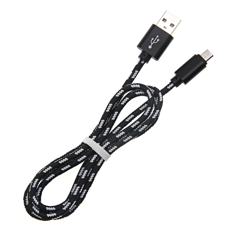 1 м 2 3 Плетеный Micro USB 8pin Тип C кабель зарядного устройства Ткань синхронизации