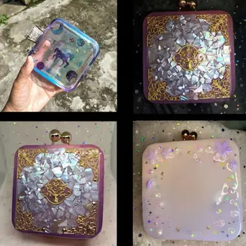 

DIY Clear Dynamic Liquid Square Quicksand Bag Silicone Mold Resin Casting Craft