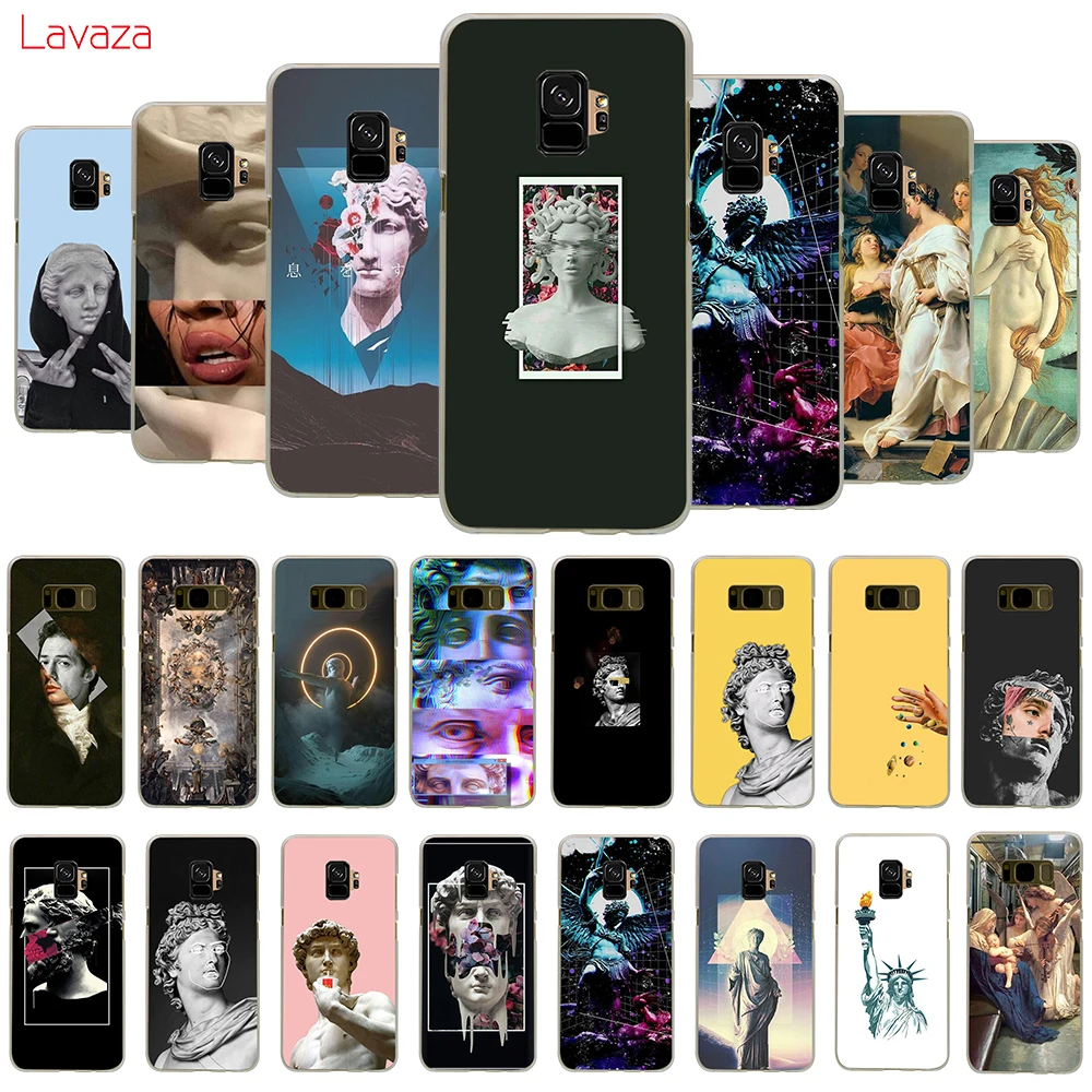 Эстетика желтый картина маслом Camila Cabello губы штукатурка жесткий чехол для Samsung J4 J6