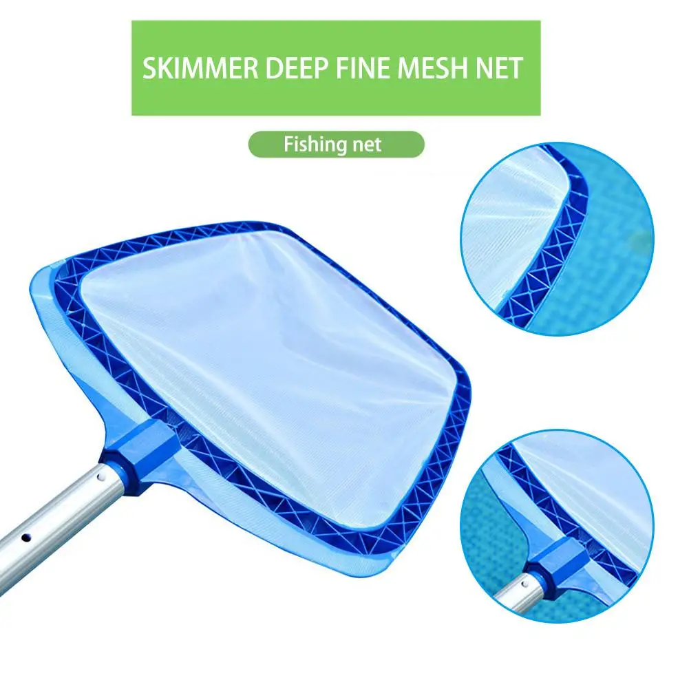 Pool Cleaning Net Professional Grade Fine Mesh Pool Skimmer Net Bag Catcher Aquarium Cleaning Tool Deep Fine Mesh Nets Gadgets