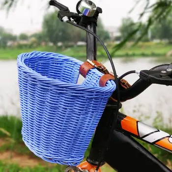 

Wicker Bike Storage Basket Portable Shopping Basket Mountain Bike Vegetable Basket Environmental Protection Bicycl Bag